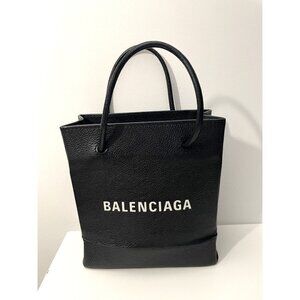 Balenciaga Shopping Tote Leather Black